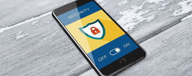 Security shield on phone