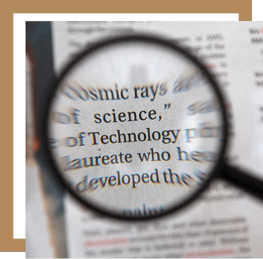 Search with magnifying glass