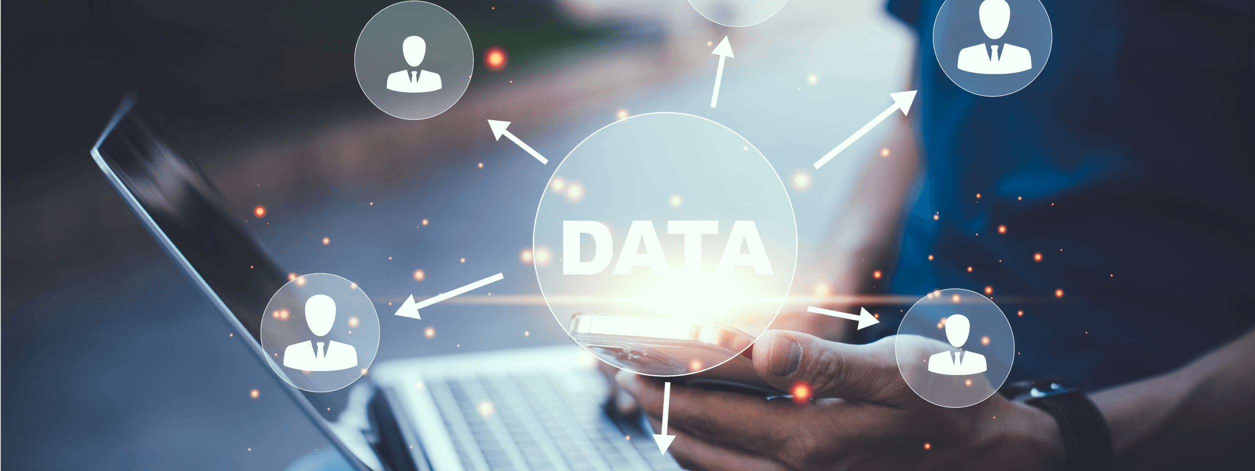 Phone with magnifying glass