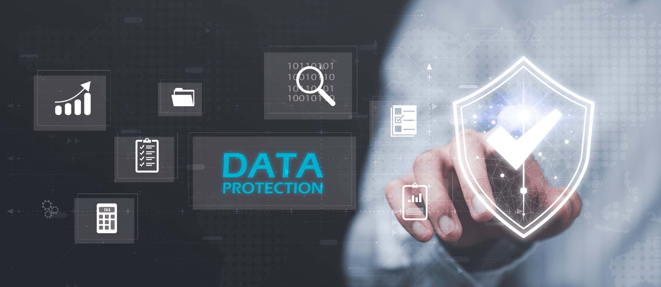 Security shield on phone